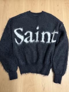 SAINT Mxxxxxx モヘア ニットLサイズ ヌビアンタグ付き - メルカリ
