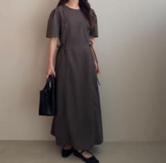 yourmle side ribbon onepiece charcoalのサムネイル