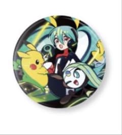 ポケミク ポケモン 缶バッジ メインビジュアル メロエッタ ピカチュウ