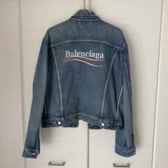 バレンシアガ　キャンペーン刺繍デニムジャケット Gジャンのサムネイル