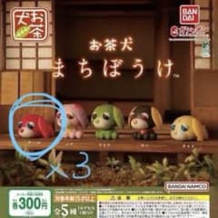 お茶犬 まちぼうけ アール3個セットのサムネイル
