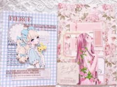 おすそ分けファイル ガーリー 女の子 小花柄 コラージュ素材 unichoco