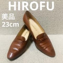 ❣️美品23cm HIROFU（ヒロフ）ローファータイプレザーパンプス - メルカリ