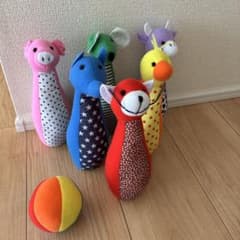 動物デザイン ボウリングセット ボール付きのサムネイル