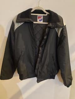 90s USA製　LeMans ブラックキルティングジャケットのサムネイル