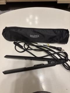 SALONIA ストレートヘアアイロン 本体 ブラックのサムネイル