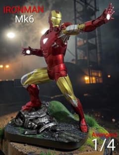 ☆未使用 レア品 アイアンマン Mk6 大型 フィギュア IRONMAN 新型 
