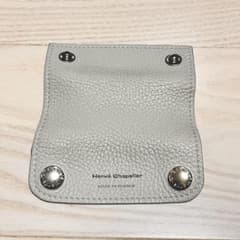 エルベシャプリエ ハンドルカバー 1611L ペルル グレー レザー シボ革