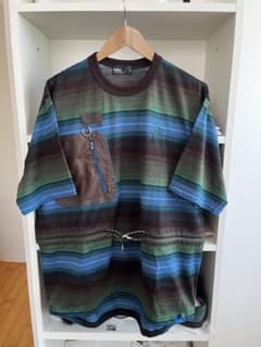 kolor 26SS 26SCM-T01201 ボーダーTシャツ Green 3 - メルカリ