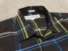 アメリカ製　インディビジュアライズドシャツ　開襟シャツ　茶系　S（日本のM位）