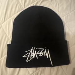 STUSSY ステューシー ニット帽 ビーニー ブラックのサムネイル