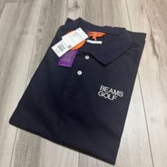 BEAMS GOLF ポロシャツ ネイビー Lのサムネイル