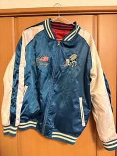 U.S. Navy スカジャン 青/白のサムネイル