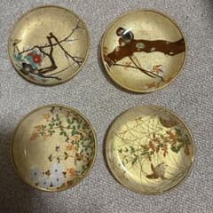 尾形光琳 金彩 ガラス製 小皿 川村硝子工業 - メルカリ