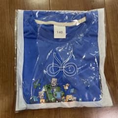 マイクラ　Tシャツ　ブルー　140cmのサムネイル