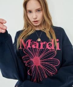 Mardi Mercrediマルディ フラワー 長袖 トレーナー 未開封のサムネイル