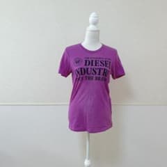 3088 ディーゼル DIESEL ロゴTシャツ 紫 コットン100%のサムネイル