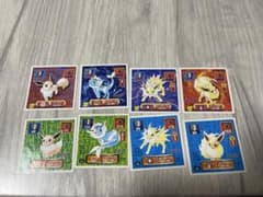 Pokemon Amada Sticker Set of 8: Eevee, Vaporeon, Jolteon