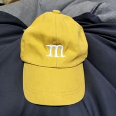 m&m'sイエロー キャップ m刺繍 バック刺繍入りのサムネイル