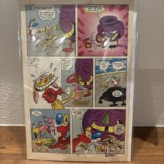 Ren & Stimpy 만화 페이지 포스터