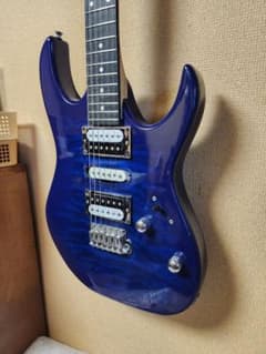 ☆MG7☆Ibanez GIO ストラトタイプ シースルーブルー ゼブラPU☆のサムネイル