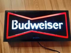 Budweiser　ネオン管　電光看板 値下げしました！！！のサムネイル