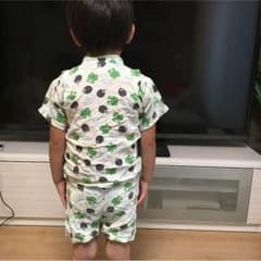 お祭りに最適◎  カエルの柄甚平95センチのサムネイル