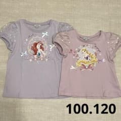 エニィファム ディズニープリンセス アート プリント Tシャツ 姉妹セットのサムネイル