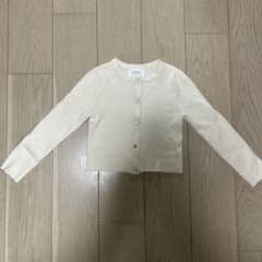 リブ編みクリーム色カーディガンのサムネイル