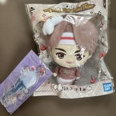TinyTAN Jin Sweet Time 봉제 인형 이치 반 쿠지 미개봉 BTS