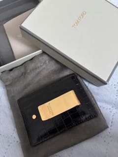 smileさん専用！！TOM FORD マネークリップ　カードケース　クロコのサムネイル