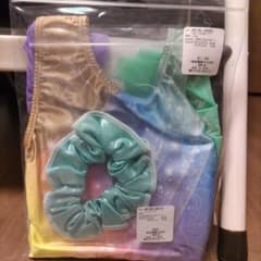 らんらん様専用　サイズ100✿新体操レオタード＆シュシュのセット✿新品未使用のサムネイル