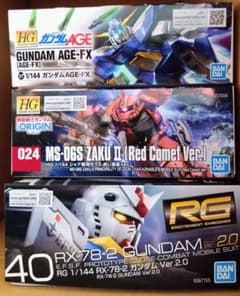 【未開封】HG RG ガンダム AGE-FX シャア専用ザクII 赤い彗星Ver 未開封】HG RG ガンダム AGE-FX シャア専用ザクII 赤い彗星Ver - メルカリ
