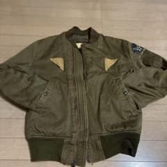 【本格派】B-15A フライトジャケット ミリタリー 米軍SCOVILLジッパーのサムネイル