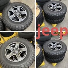 JeepラングラーJL ルビコン純正タイヤ純正スポーツホイールセット 美品