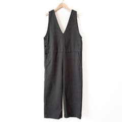 美品 MidiUmi ワークサロペット ウールツイルライク ゆったり グレー 