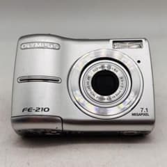 OLYMPUS／FE-21。デジタルカメラ。【作動確認済み　単三電池2本使用】。 動作確認済み】OLYMPUS FE-210 単三電池 - メルカリ