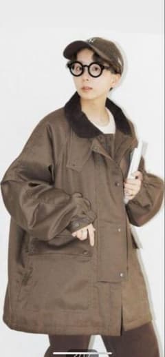 kinoko.さん×GLR ガンクラブチェック柄ファイヤーマンコートユニ