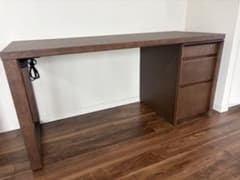 【美品】カリモク家具 デスク 机 ダークブラウン　スパイオユニット 高級デスク 美品】カリモク家具 デスク 机 ダークブラウン スパイオユニット 高級