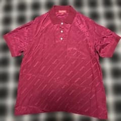 Supreme jacquard logo silk polo Sのサムネイル