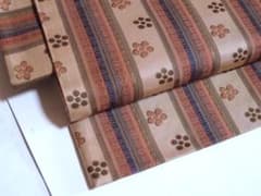 袋名古屋帯（縞に梅鉢文）長372 全通総柄 正絹美品 - メルカリ