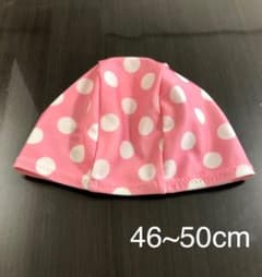 水泳帽子 女の子 水玉 ピンク 水遊びのサムネイル