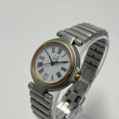 【稼働】 美品 dunhill QZRM ミレニアム デイト 腕時計 コンビ 美品 ダンヒル dunhill ミレニアム 腕時計 デイト 稼働品 新品電池