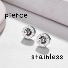 2 Roman numeral stud earrings Stainless Silver, Men's and Women's, Allergy-Friendly