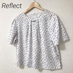 Reflect リフレクト ドット柄 ブラウス 半袖 - メルカリ