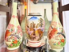 花瓶 3点セット 富士山 桜 孔雀 和風 陶器 花瓶 3点セット 富士山 桜 孔雀 和風 陶器 - メルカリ
