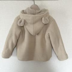 ★くまさんフード★ボアアウタージャケット　95cmのサムネイル