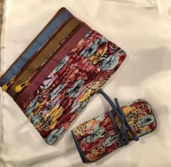 【タイシルク】ジムトンプソン ポーチ＆ジュエリーケースセットのサムネイル