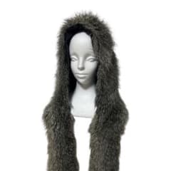 【DIESEL】FUR HOOD WITH MUFFLER 234T バラクラバ