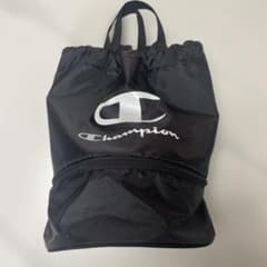 Champion チャンピオン 巾着 体操着袋 ブラックのサムネイル